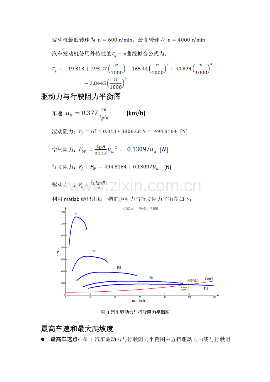 汽车理论作业Matlab程序轻型货车动力性能评价.doc_第2页