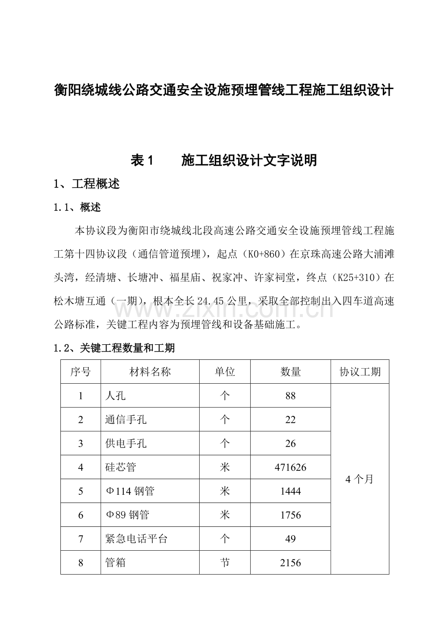 工程施工组织设计材料样本.doc_第1页