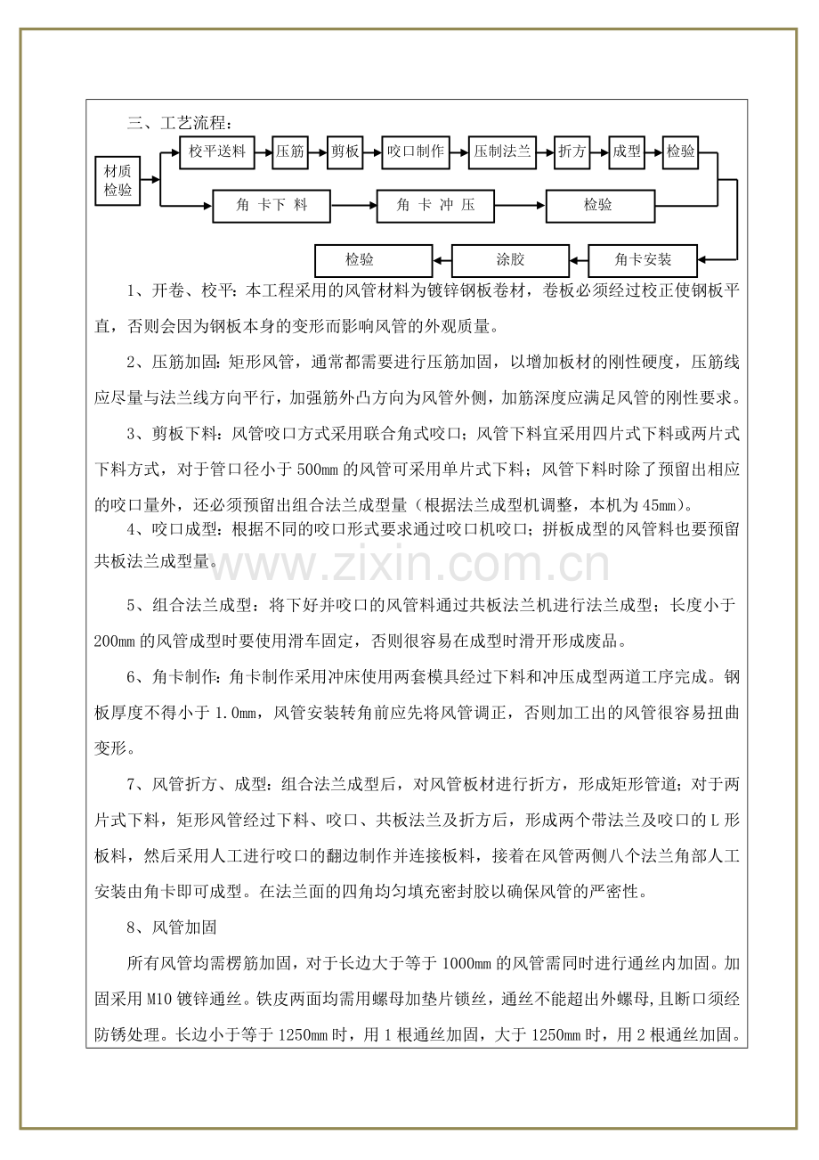 共板法兰风管制作技术交底.docx_第2页