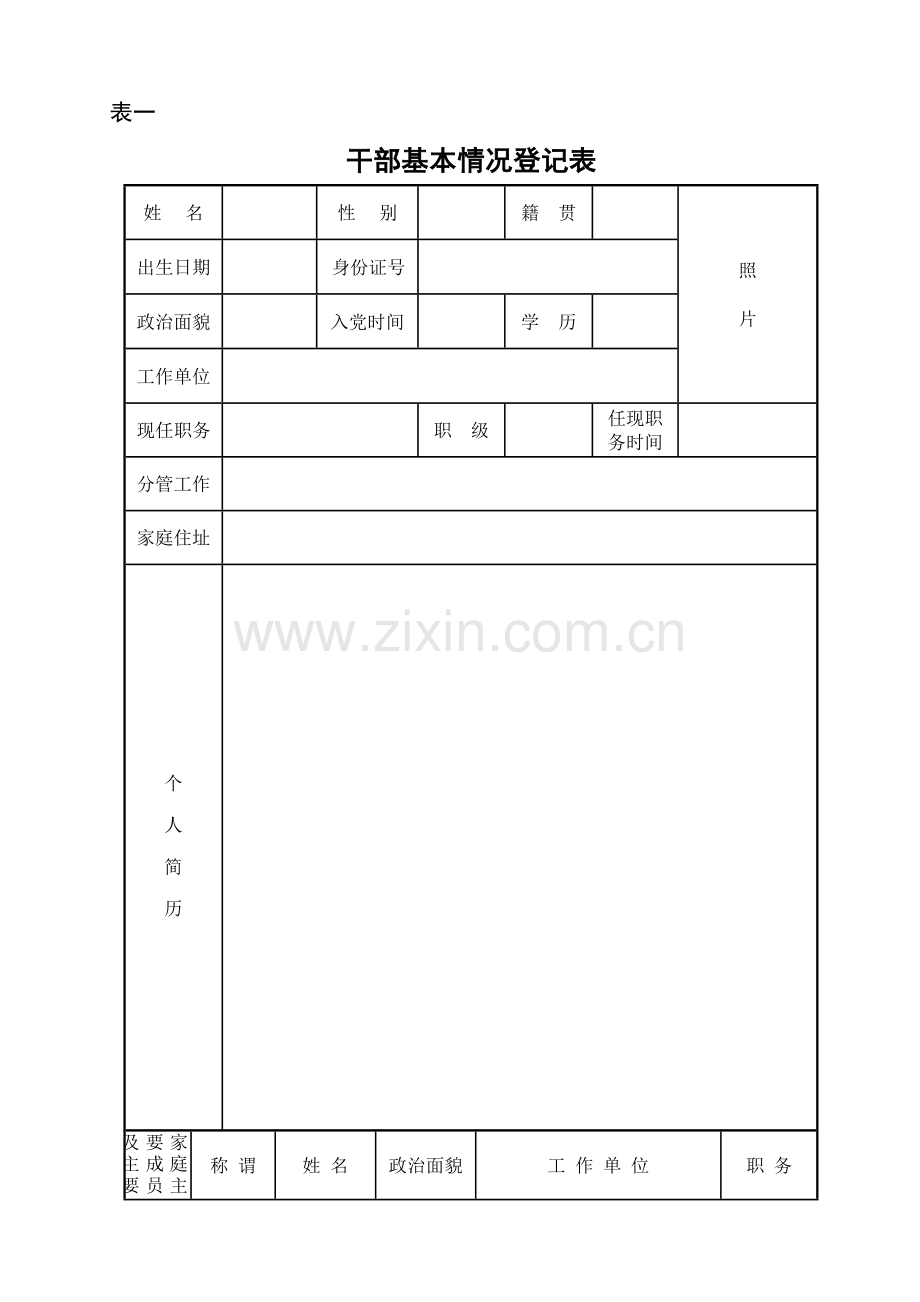 领导干部廉政档案登记表.doc_第3页