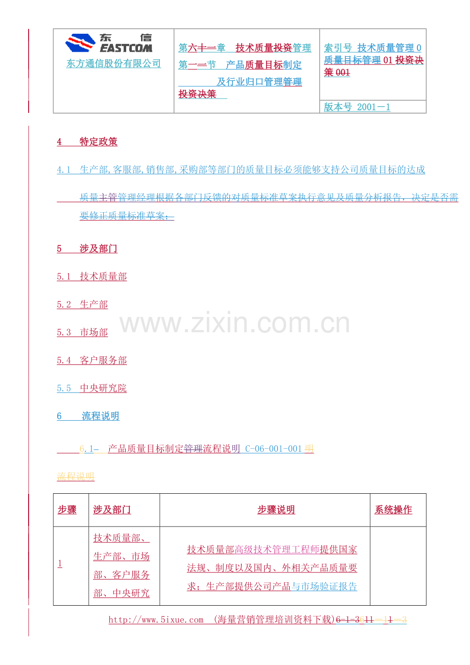 产品质量目标制定与行业归口管理流程说明.doc_第3页