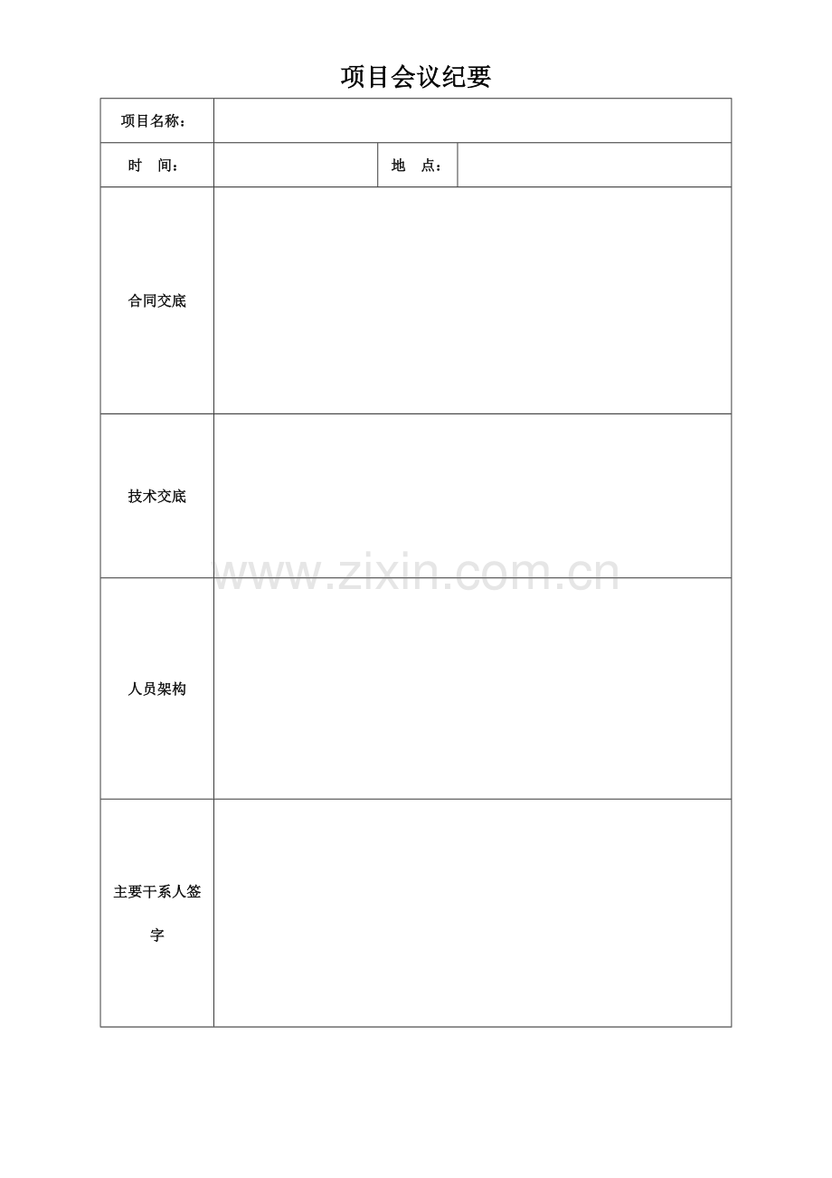 项目会议纪要.doc_第1页