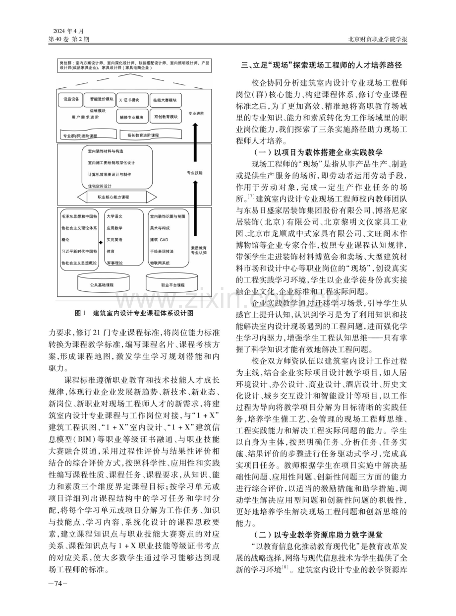 “现场工程师”视域下建筑室内设计专业人才培养模式探析.pdf_第3页