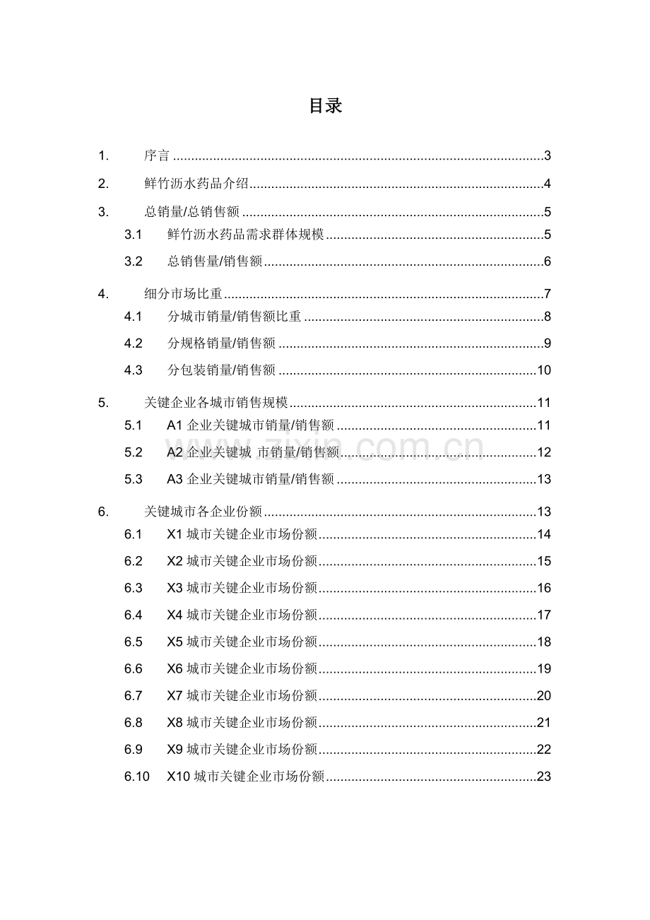 鲜竹沥水药品销售数据市场调研报告样本.docx_第2页