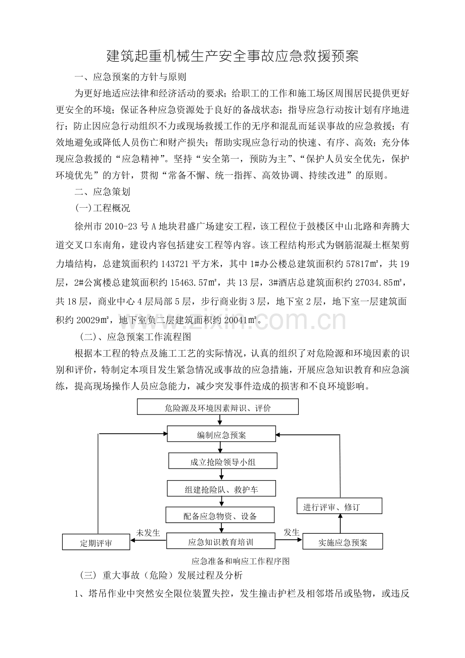 起重机械生产安全事故应急预案.doc_第1页