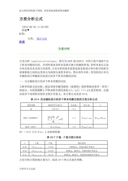 方差分析公式教学文稿.doc