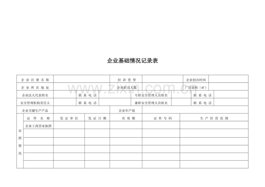 企业标准化安全生产管理台账样本.doc_第3页