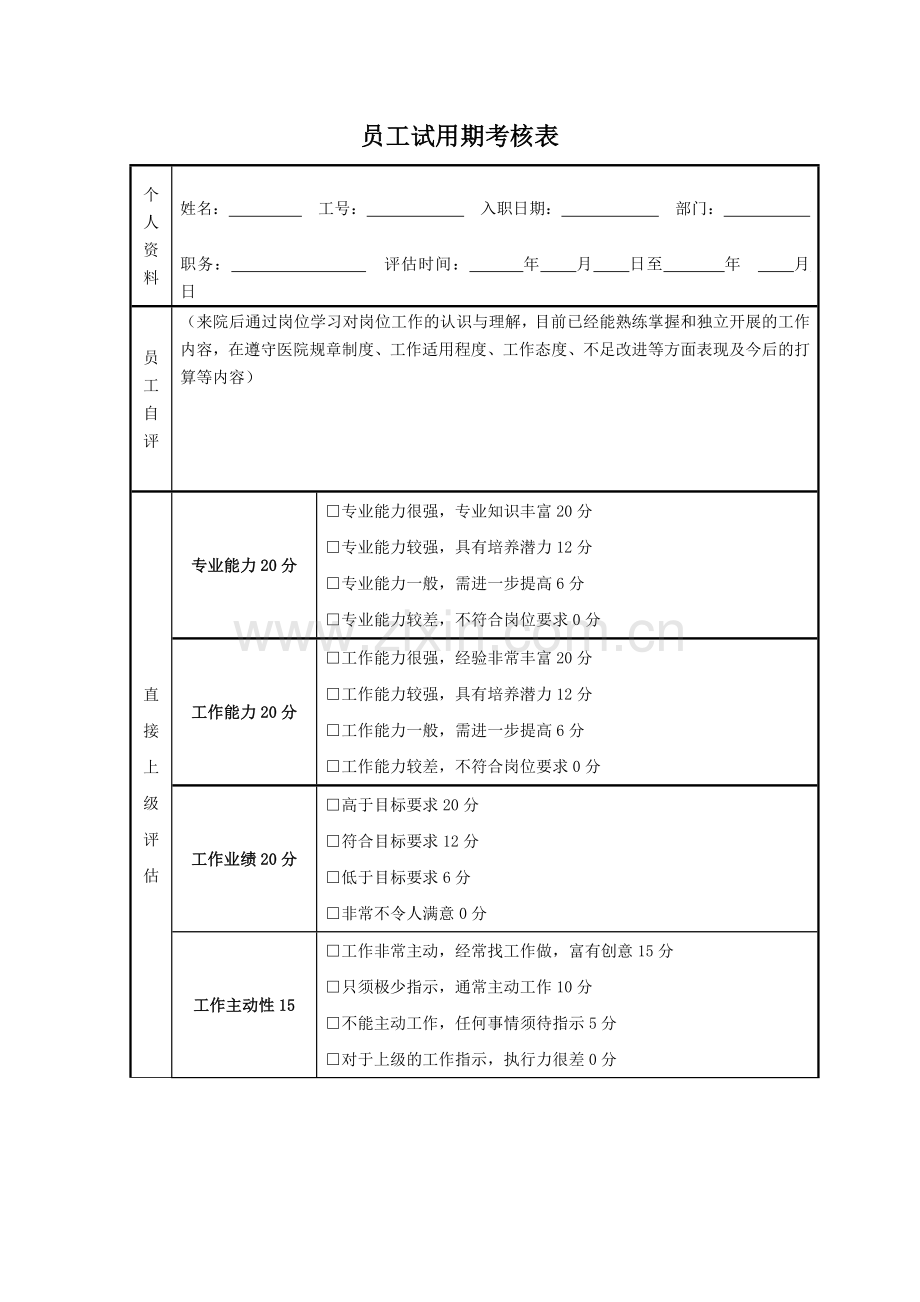 转正考核表转正谈话记录.docx_第2页