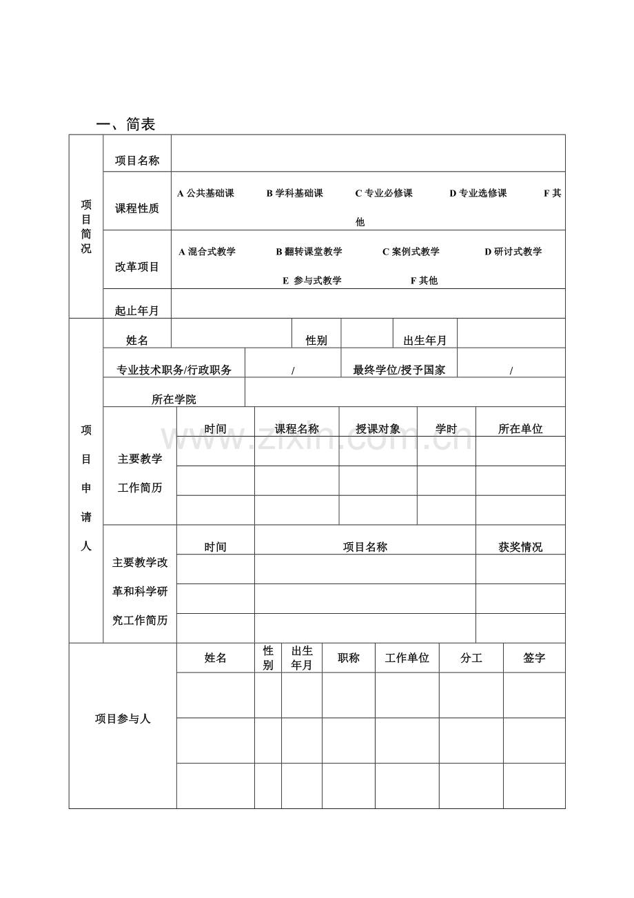 内蒙古财经大学课堂教学手段与方式改革项目申请书.doc_第3页