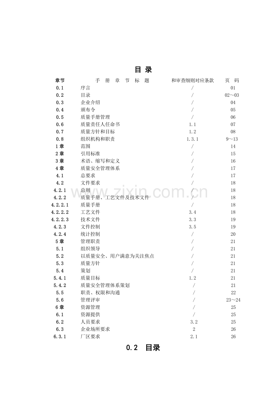 饮品制造有限公司质量手册样本.doc_第2页