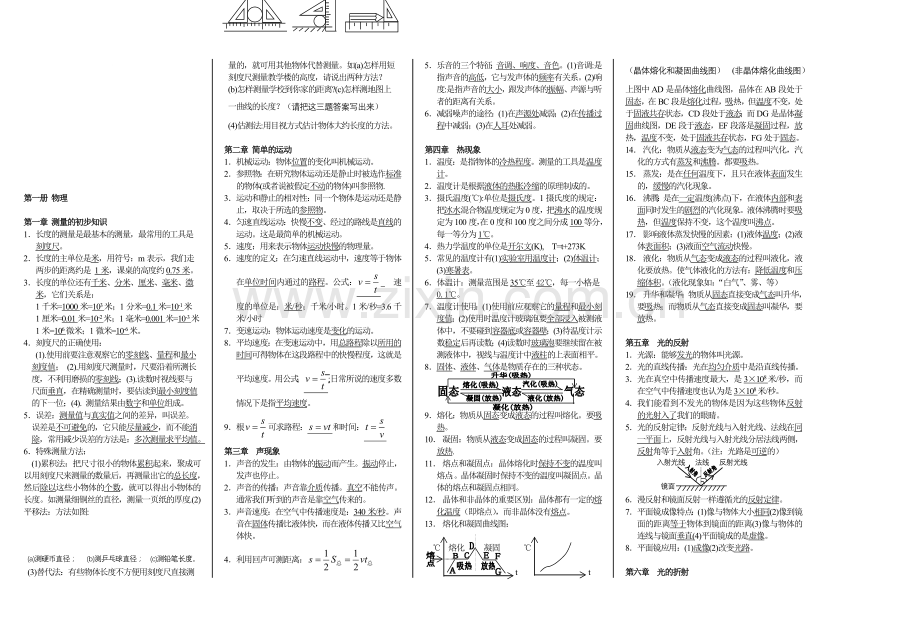 初二物理基本概念.doc_第1页