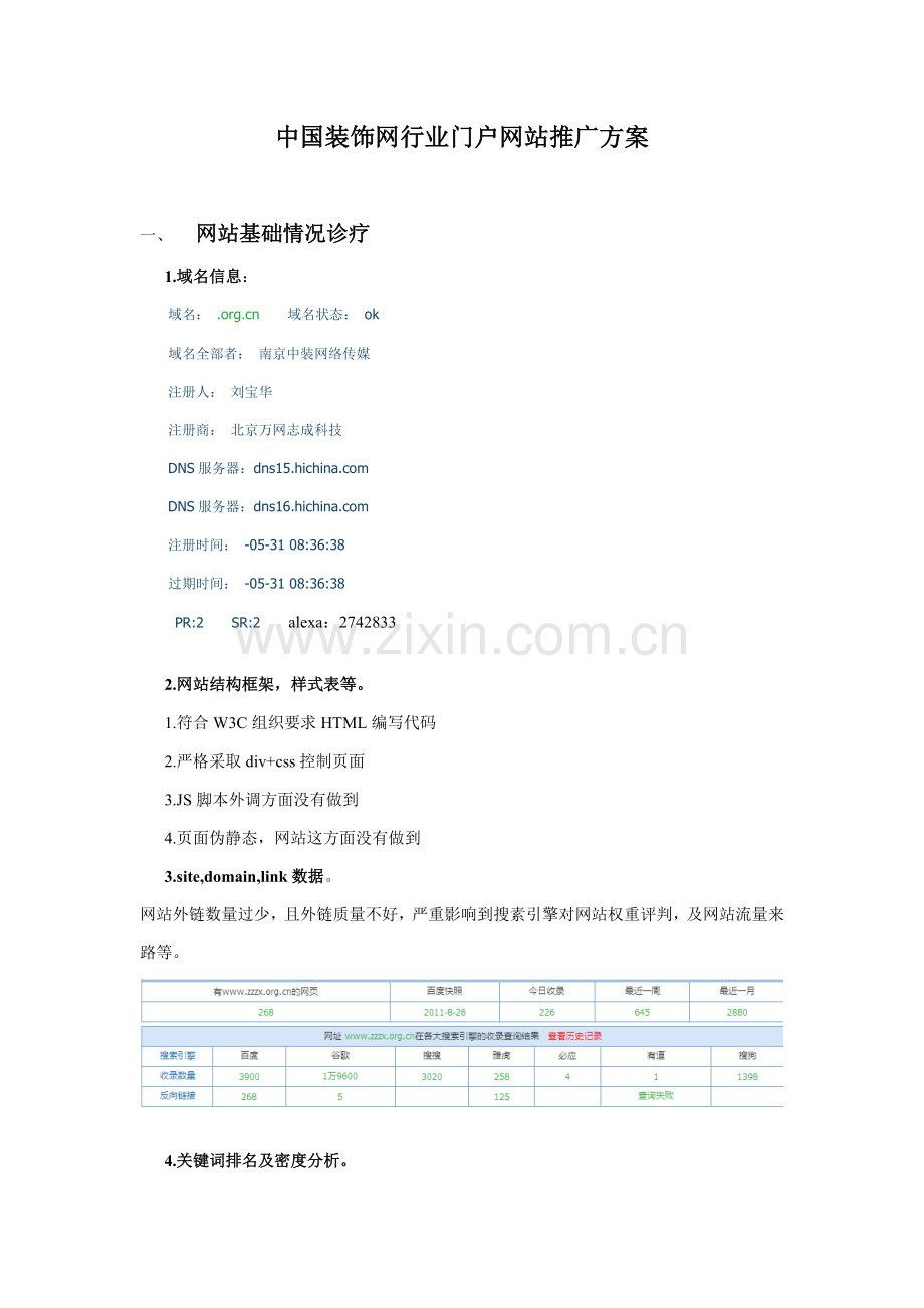 我国装饰网行业门户网站推广方案样本.doc_第1页