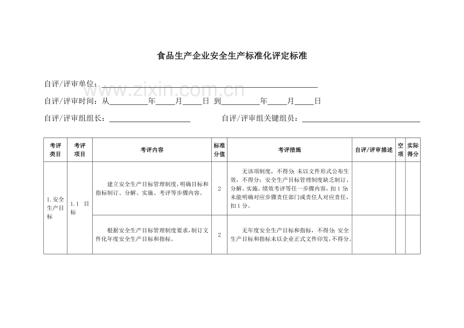 食品生产企业安全生产标准化评定标准概述样本.doc_第3页