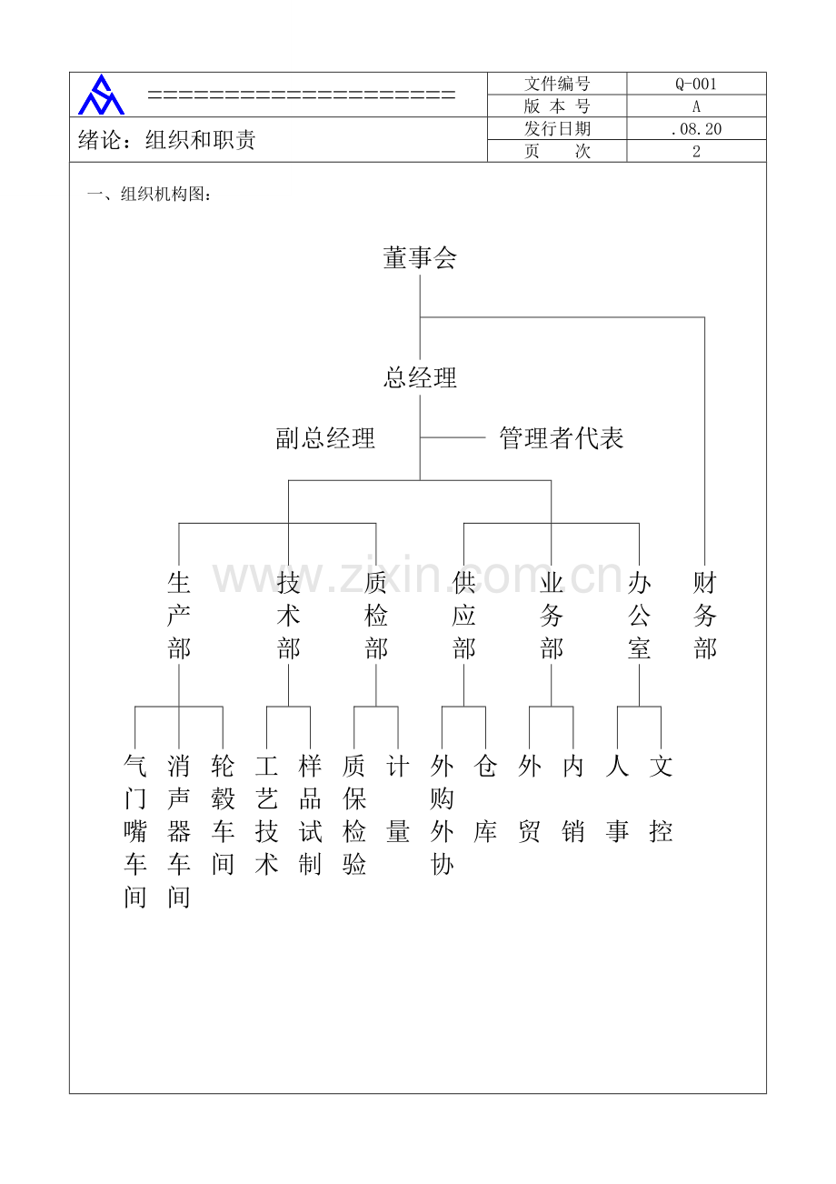 公司质量管理手册(2)样本.doc_第3页