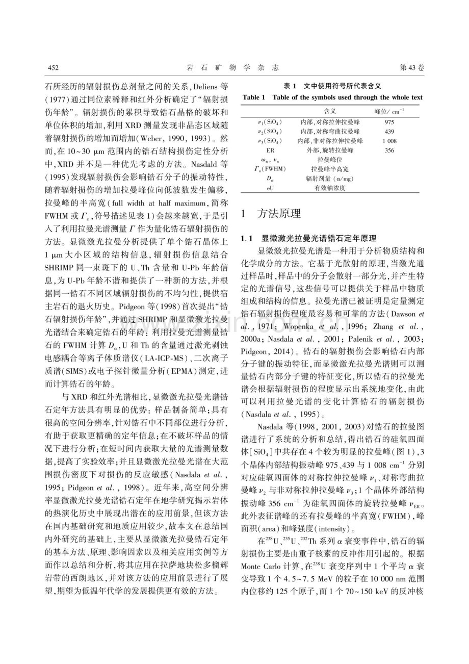 显微激光拉曼光谱锆石定年方法及其应用.pdf_第3页