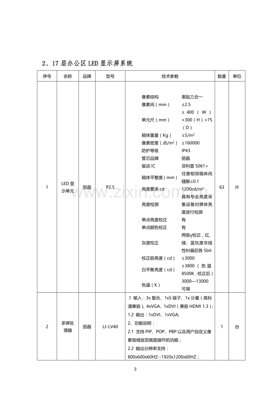 监控系统设备采购清单.doc_第3页