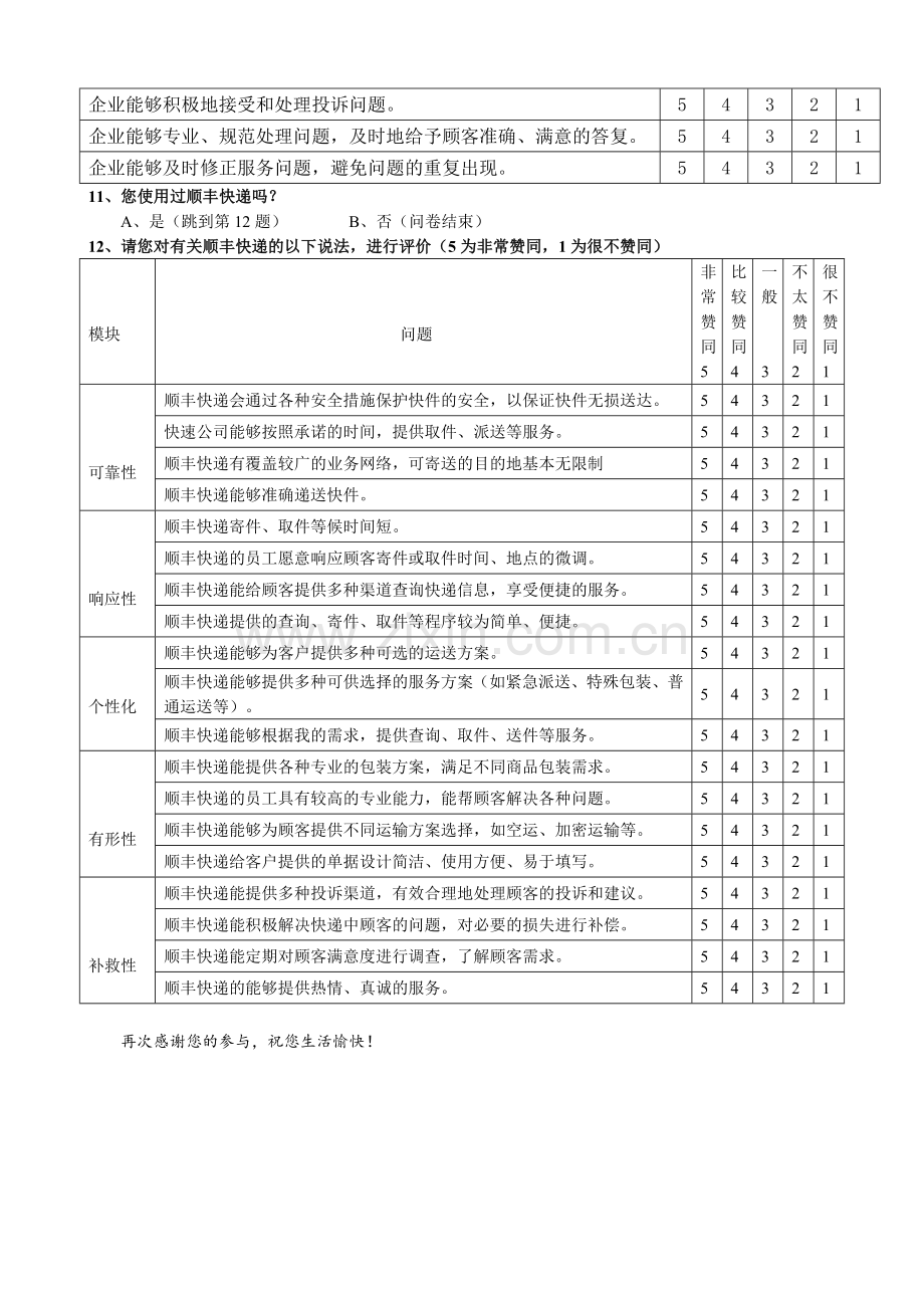 顺丰快递服务质量评价调查.docx_第2页