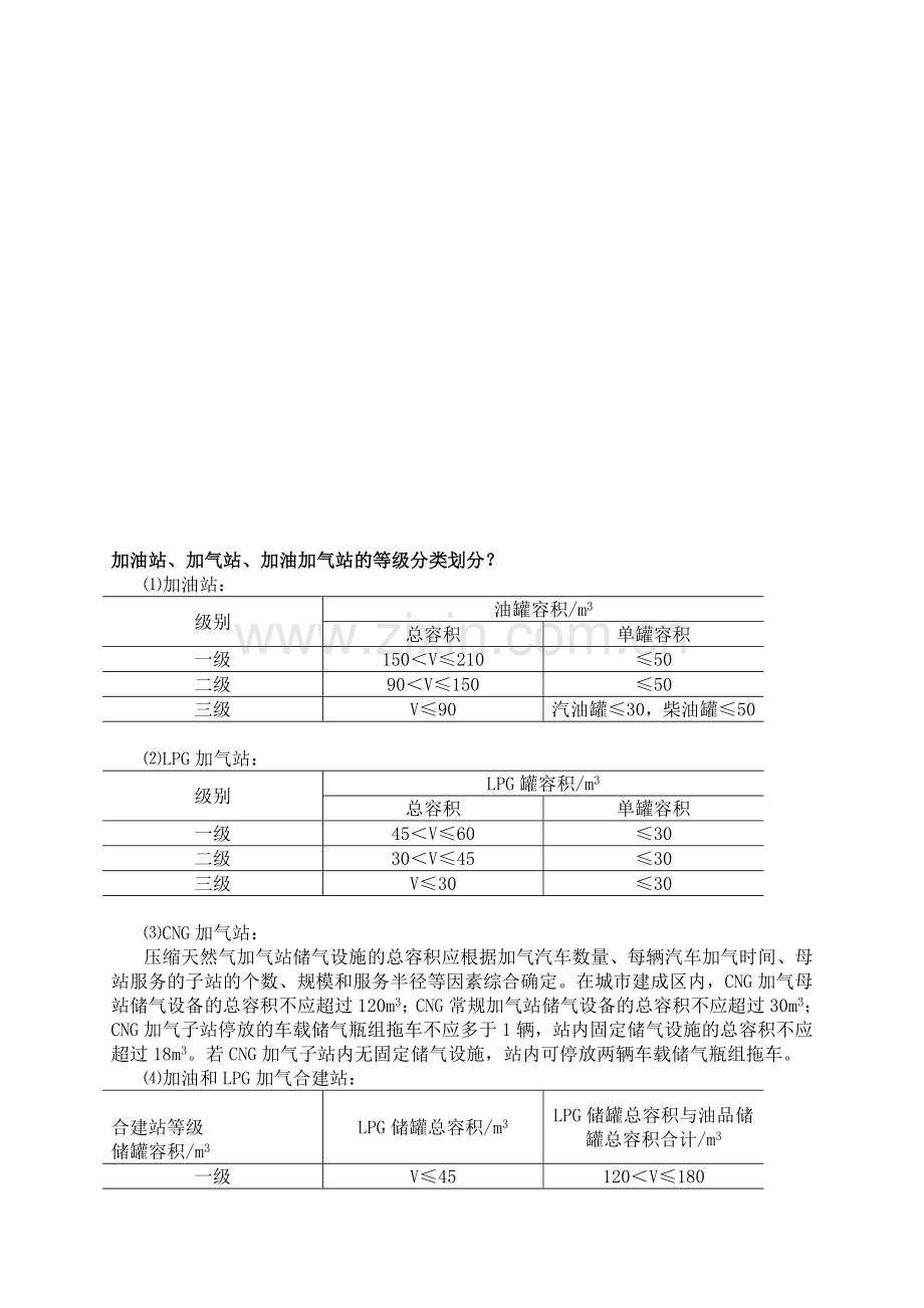 注册消防工程师技术实务讲义：加油站加气站加油加气站的等级分类划分.doc_第1页