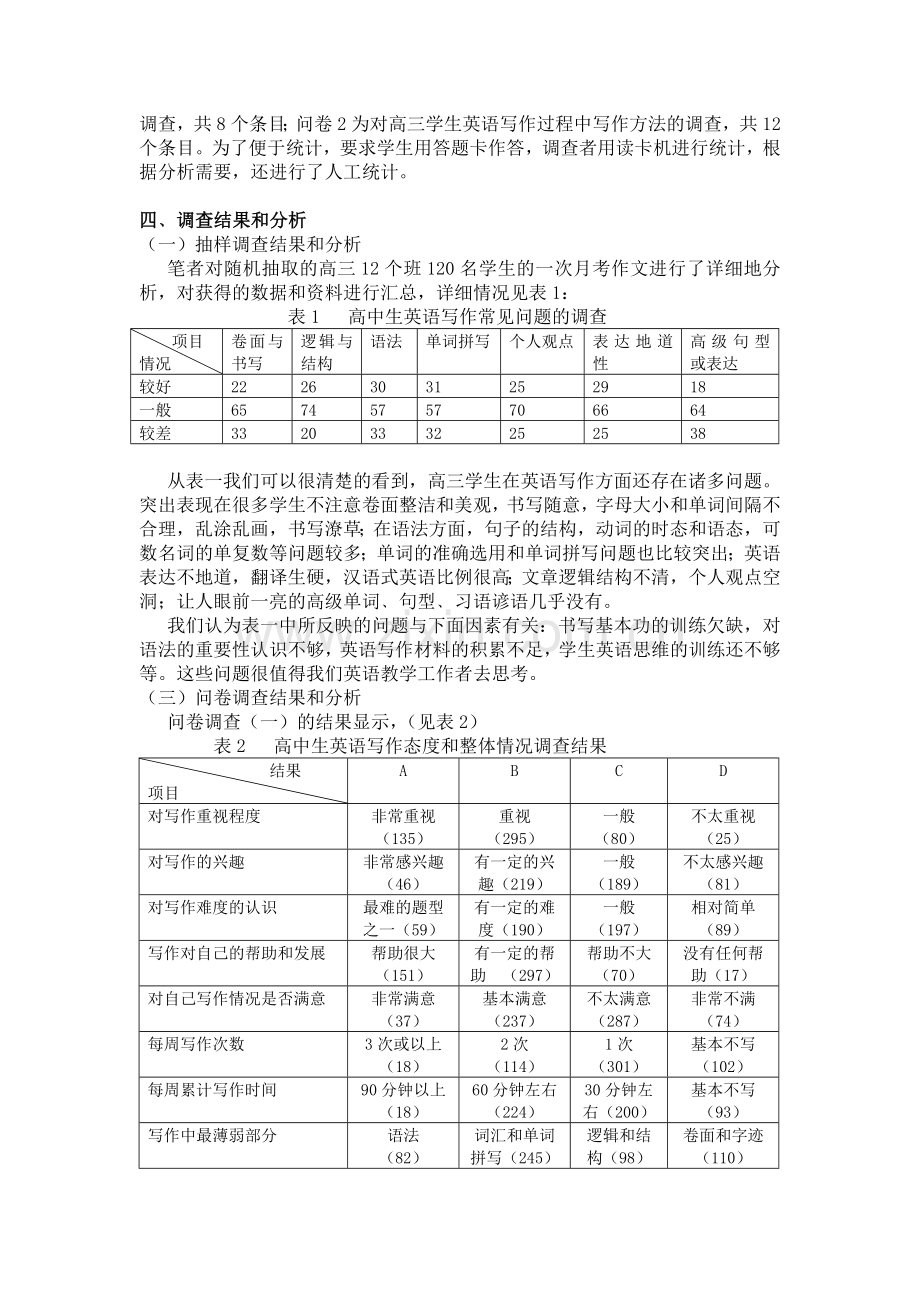 高中生英语写作问题问卷调查分析.doc_第2页