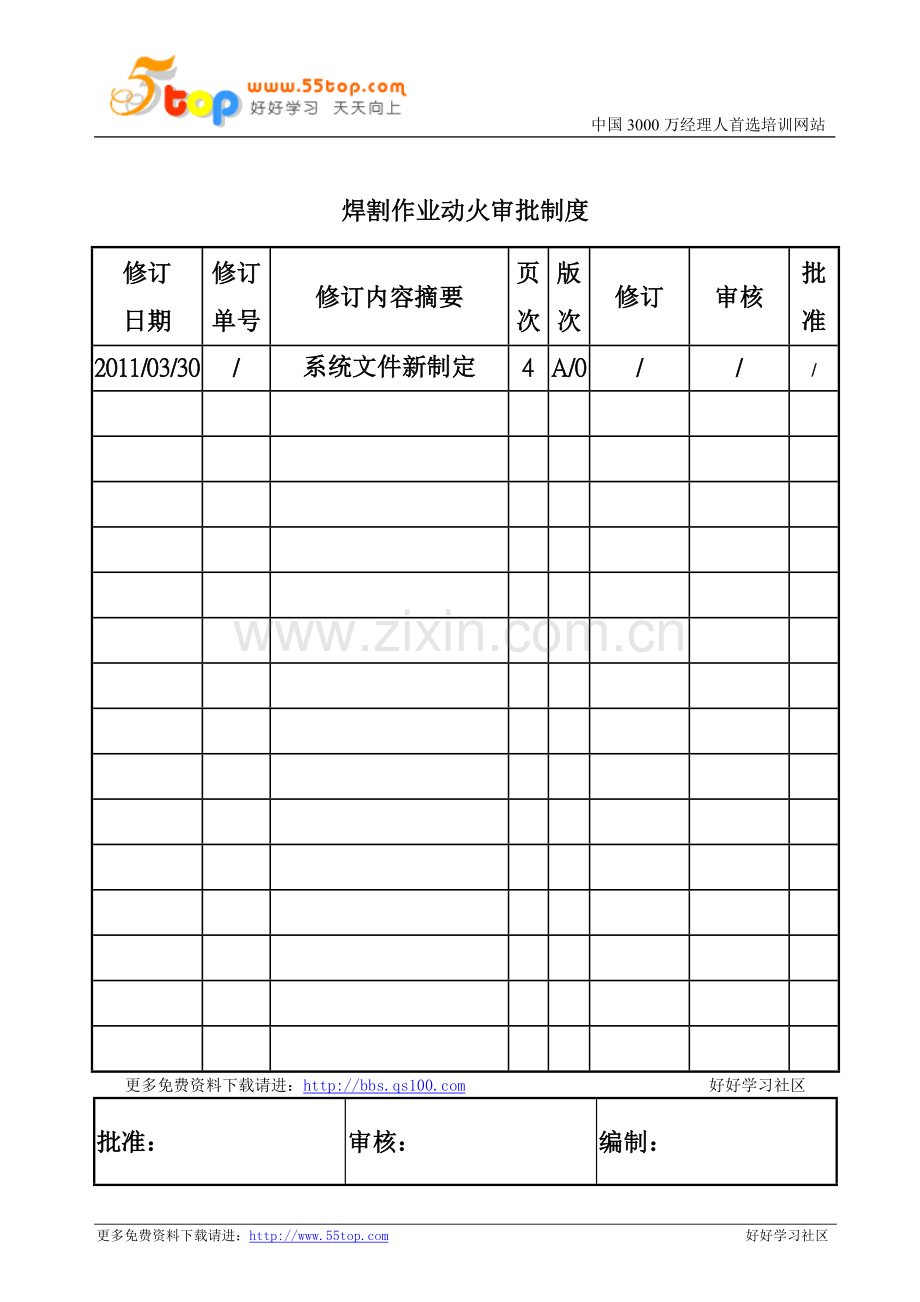 焊割作业动火审批制度.doc_第1页