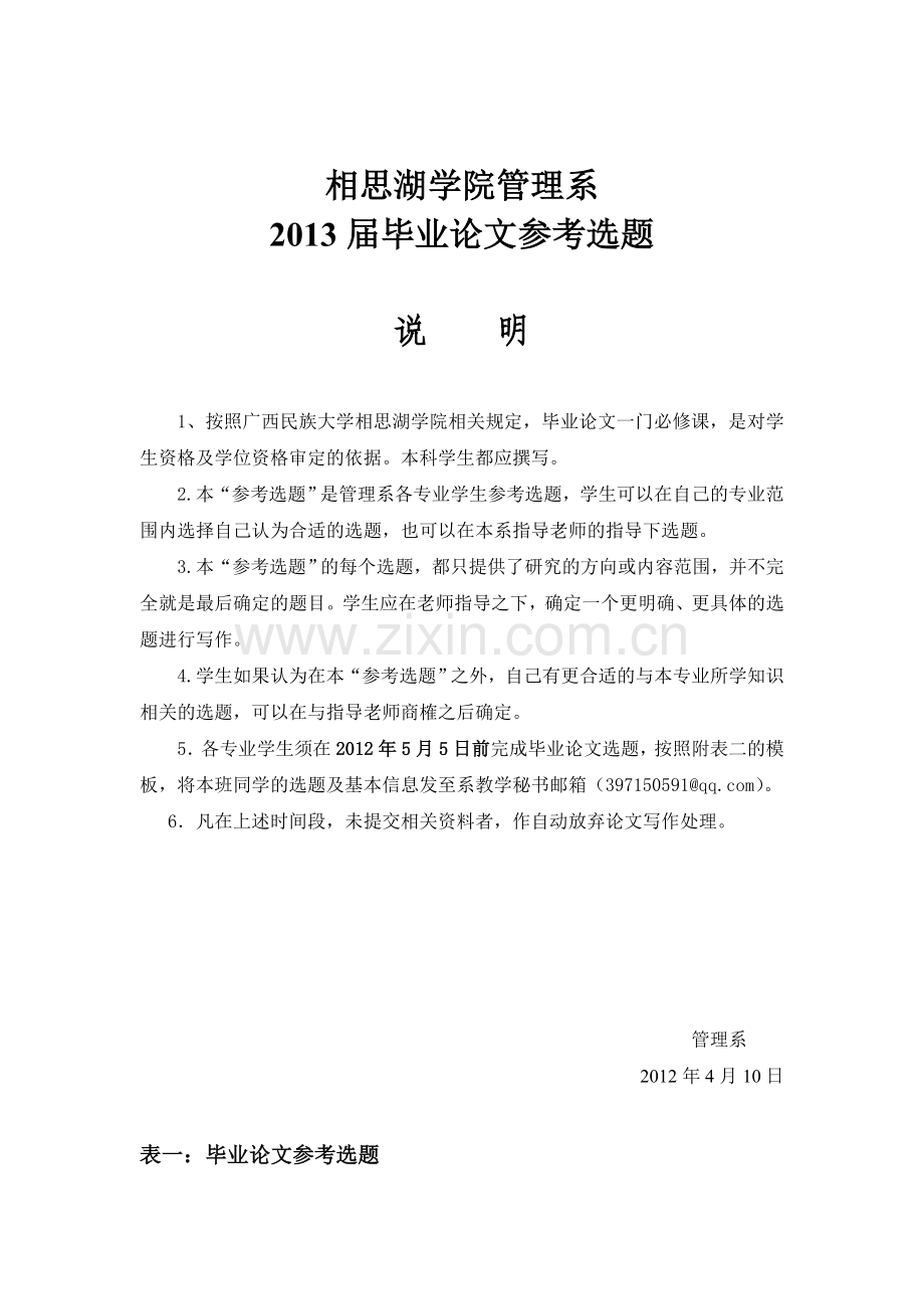 管理系2009级论文选题汇总.doc_第1页