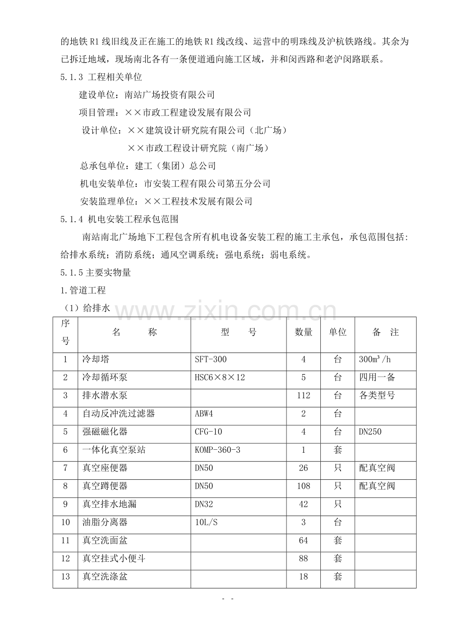 下沉式广场地下机电安装工程施工组织设计.doc_第2页