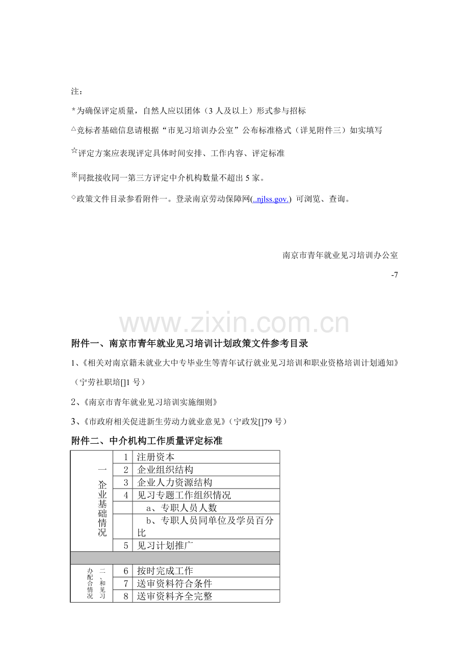 青年就业见习培训计划评估机构招标方案样本.doc_第3页