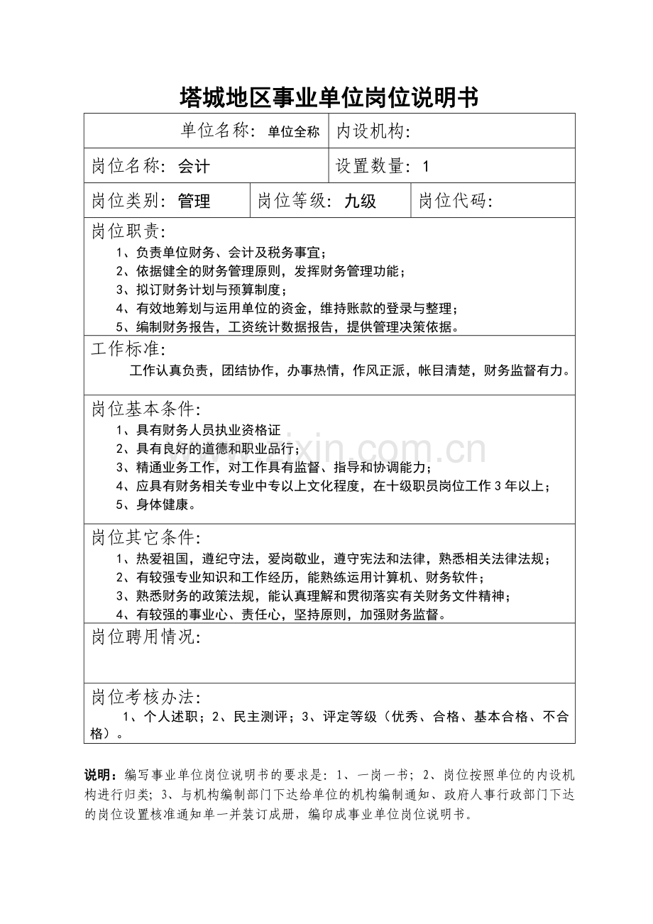 岗位说明书参考样表.doc_第3页