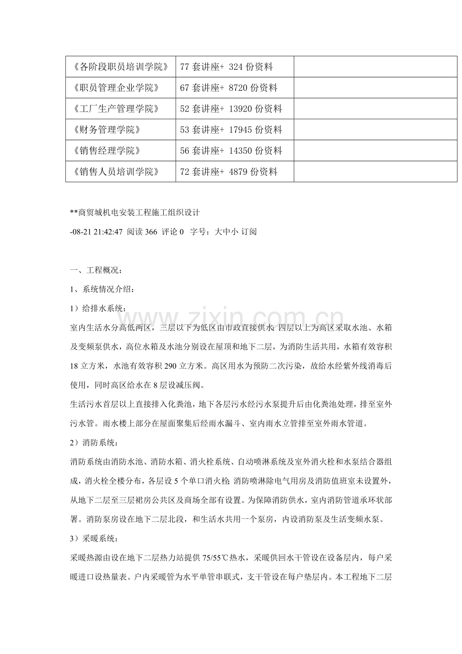 商贸城机电安装工程施工组织设计样本.doc_第2页