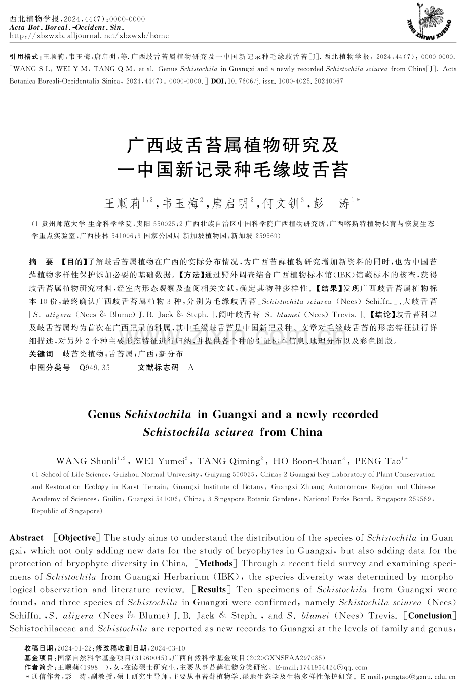 广西歧舌苔属植物研究及一中国新记录种毛缘歧舌苔.pdf_第1页