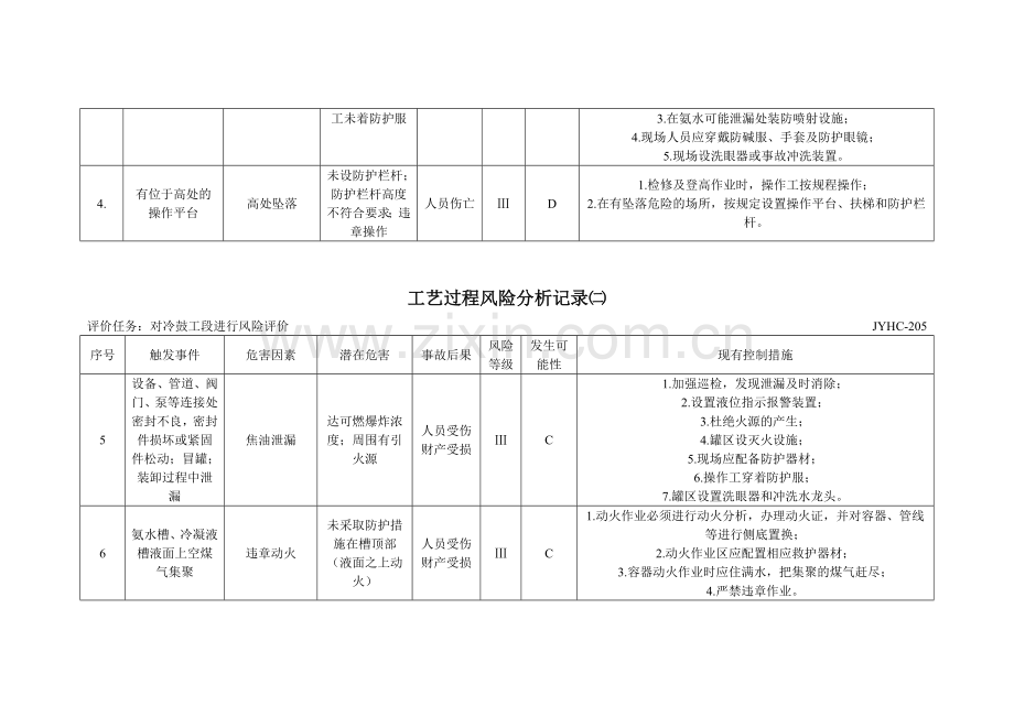 工艺过程风险分析记录.doc_第2页