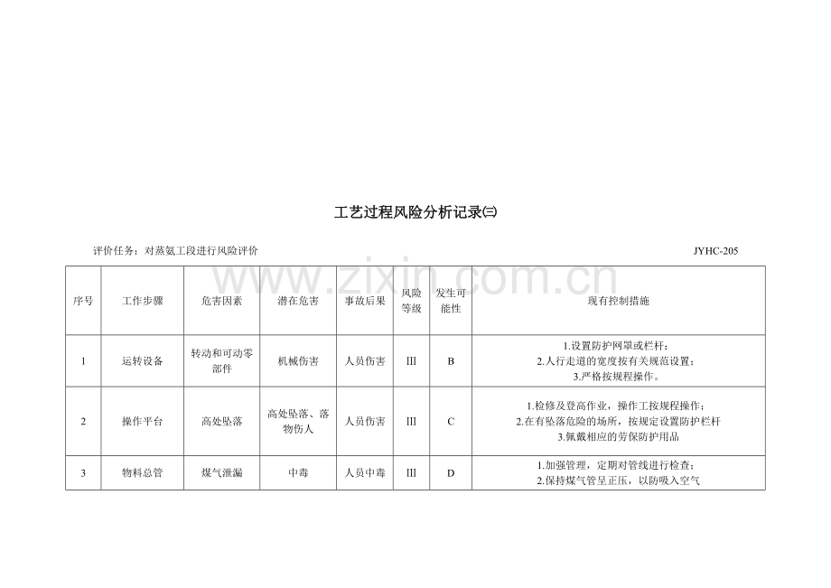 工艺过程风险分析记录.doc_第3页