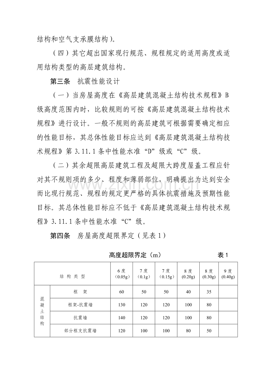 山西超限高层建筑工程抗震设防界定规定.doc_第2页