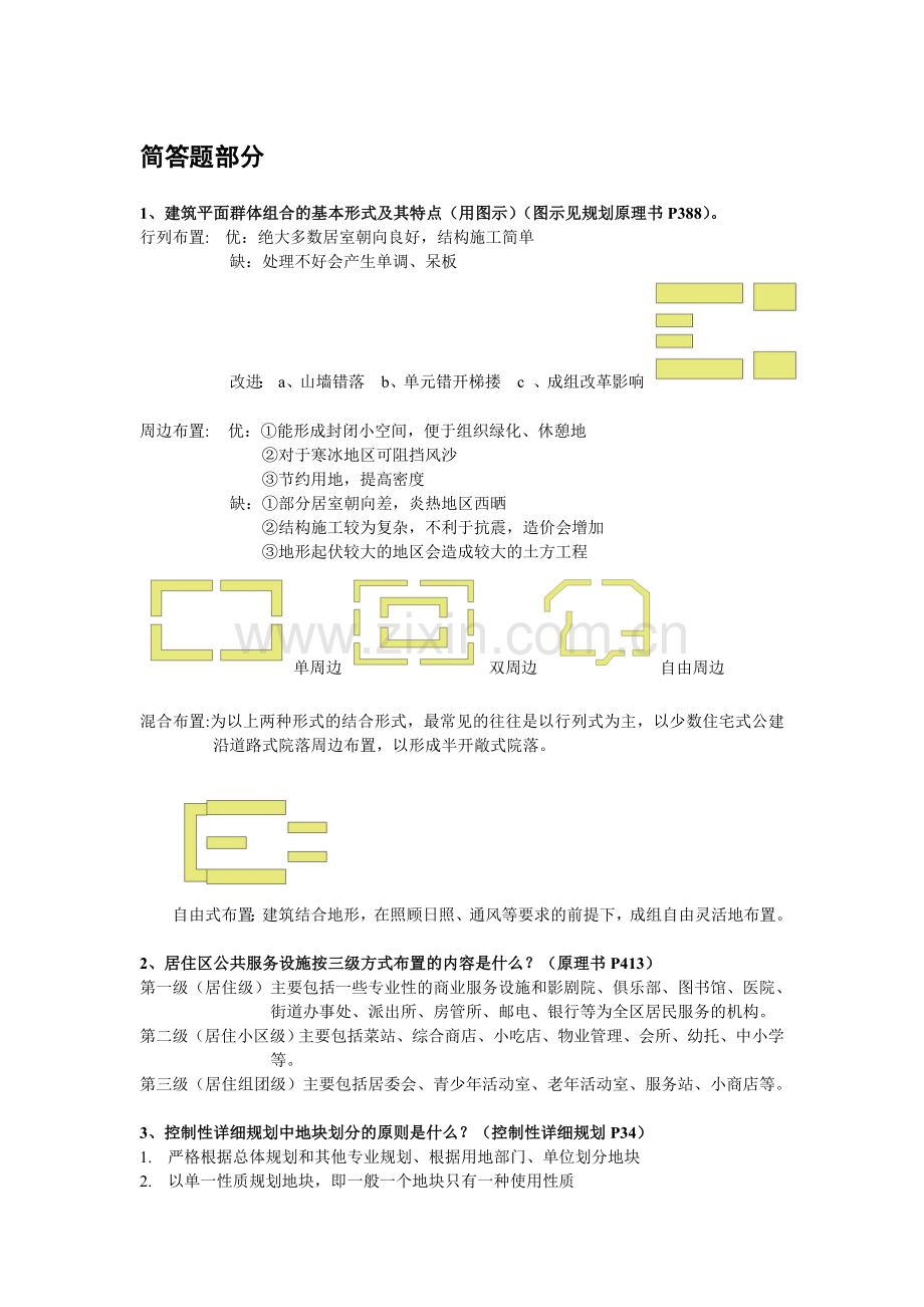 城市规划简答题及答案.doc_第1页