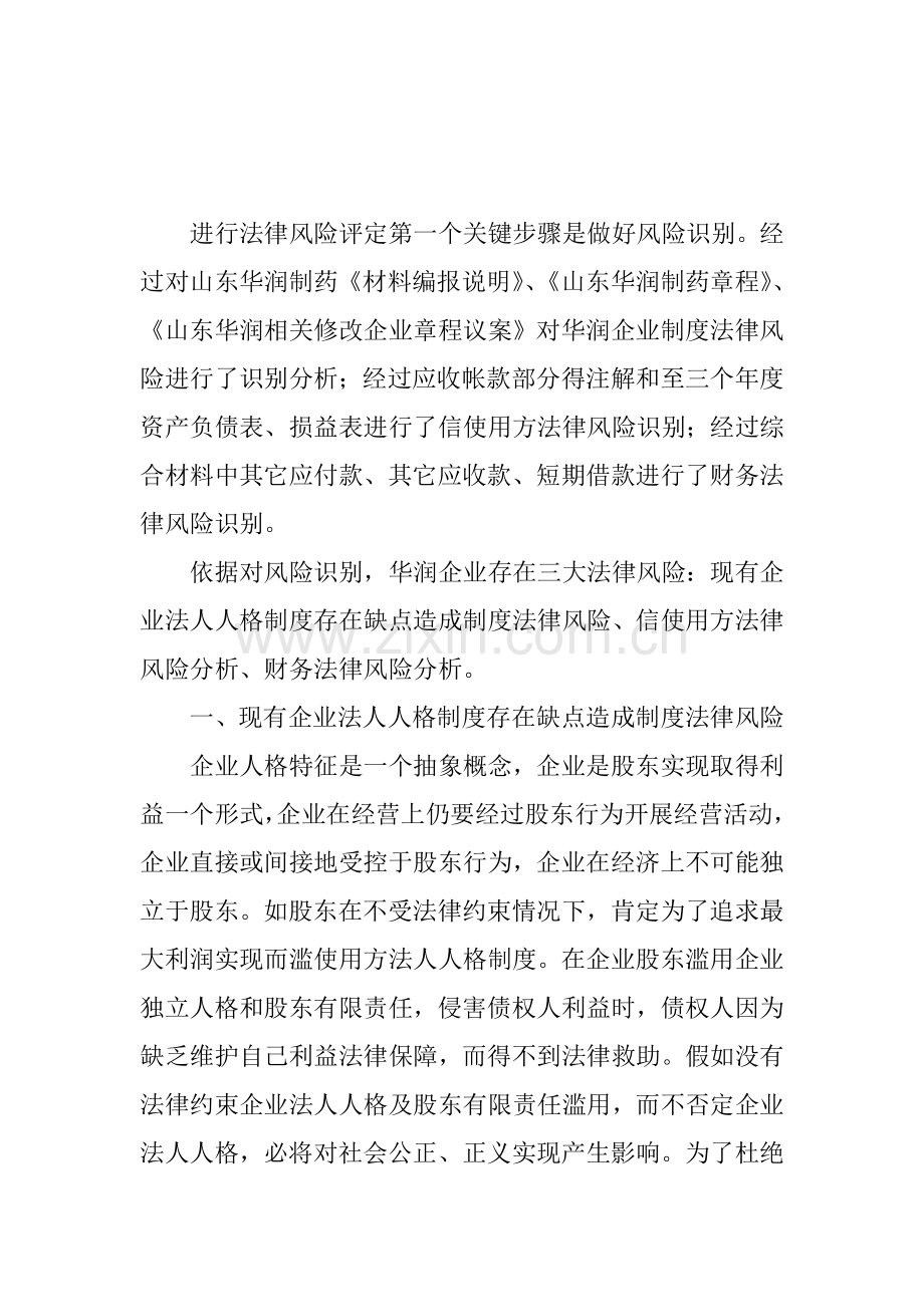 公司风险评估报告样本.doc_第2页