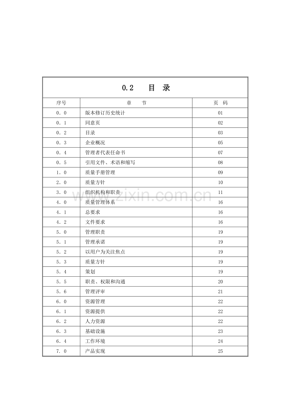 食品公司的全套ISO体系质量手册样本.doc_第3页