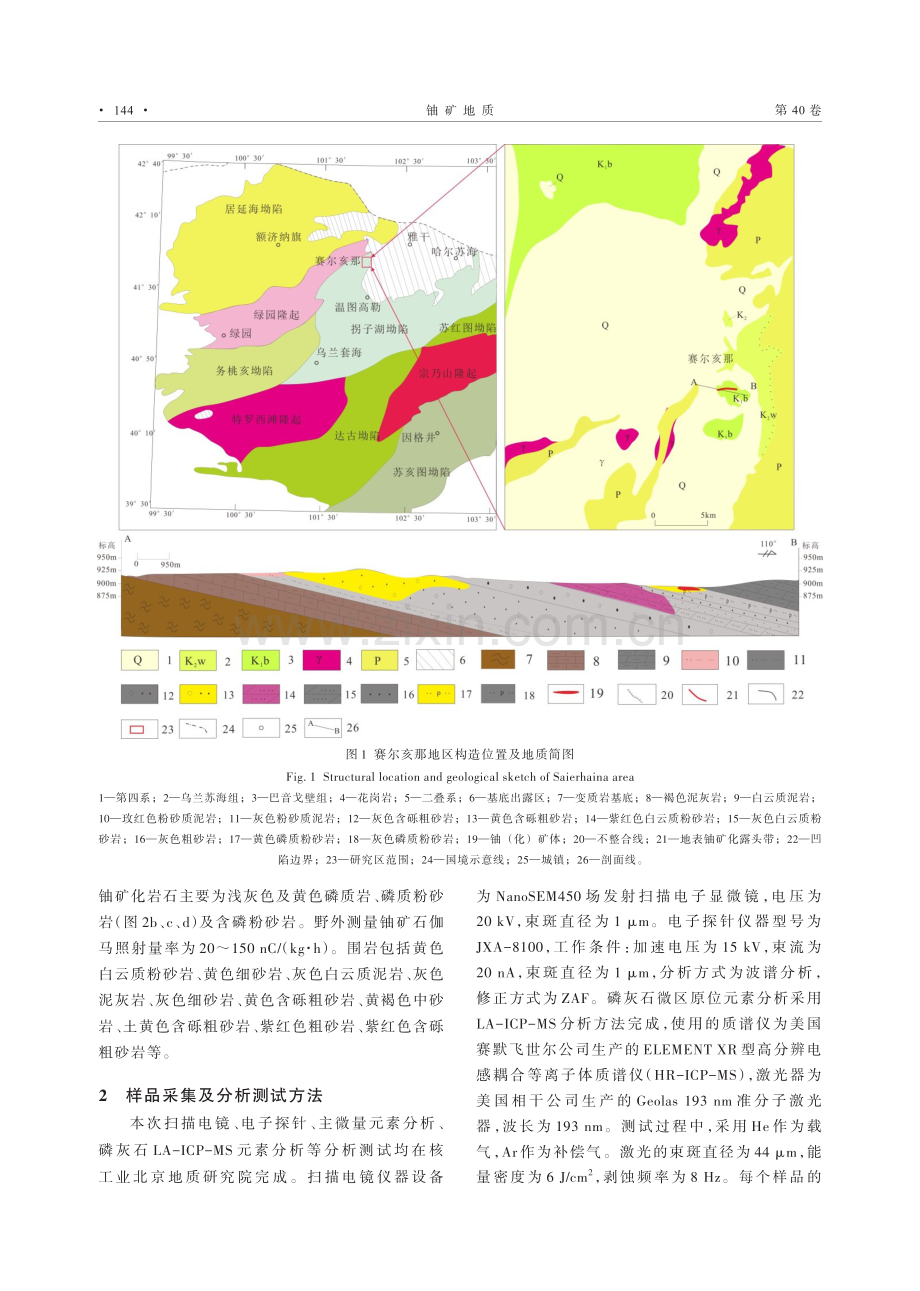 银额盆地赛尔亥那地区铀矿化特征及成因研究.pdf_第2页