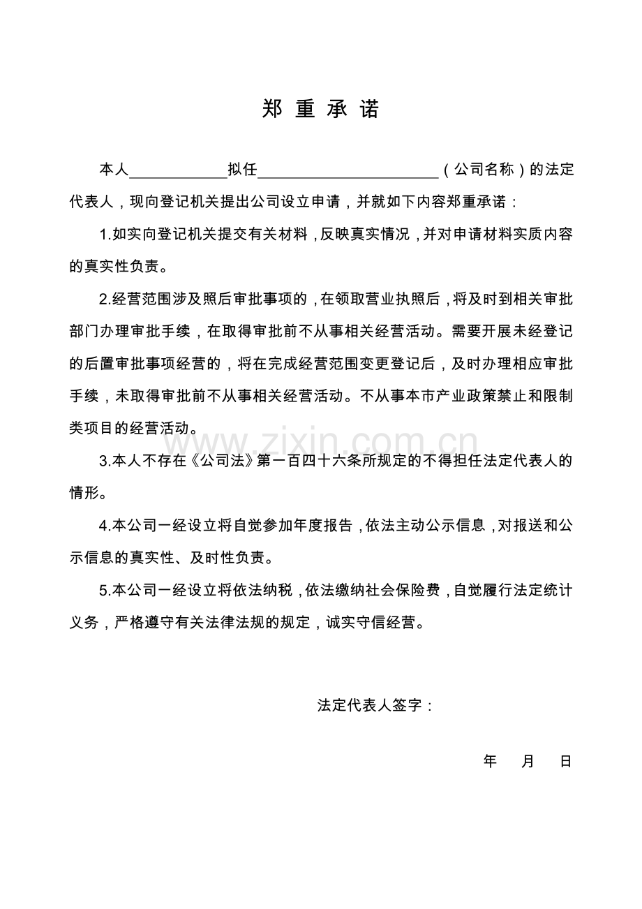 内资公司设立登记申请书.doc_第2页