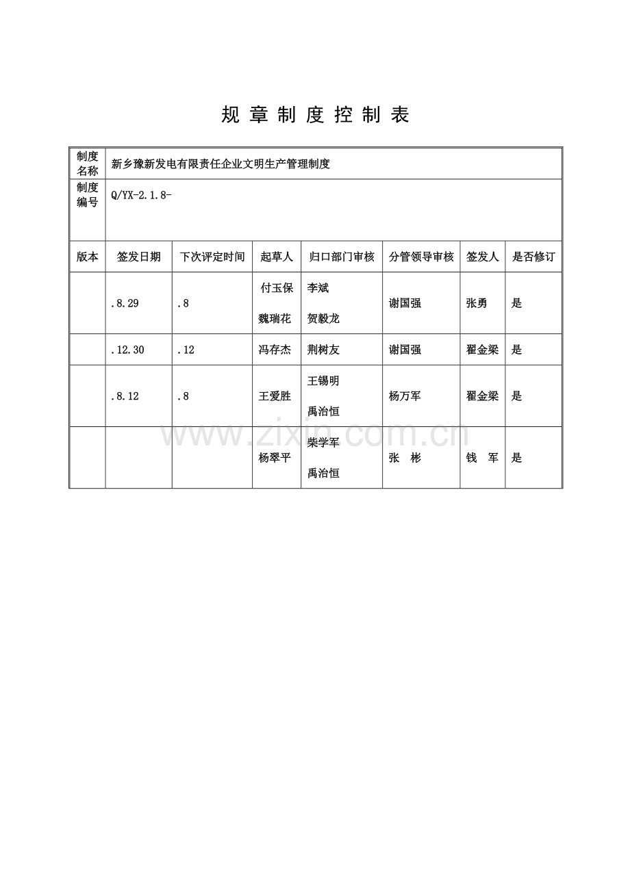 公司文明生产管理制度样本.doc_第1页