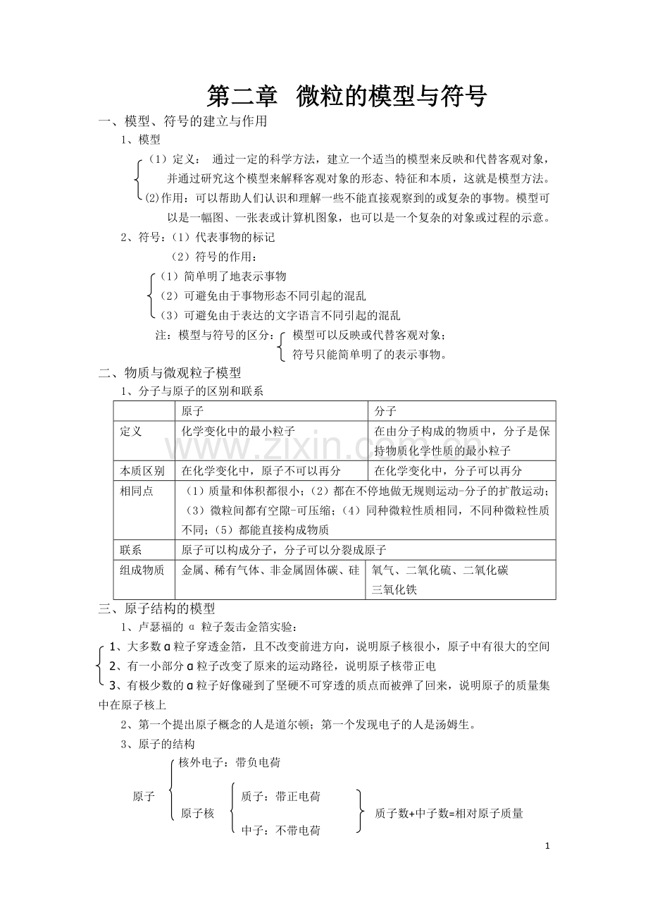 浙江科学八年级下册第二章知识点说课讲解.doc_第1页