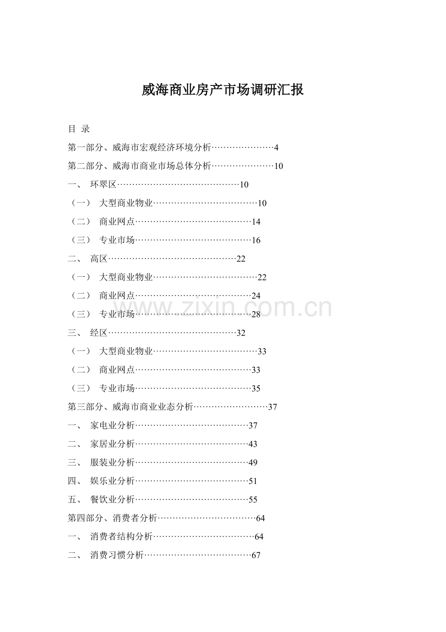 地商业地产市场调研报告样本.doc_第1页