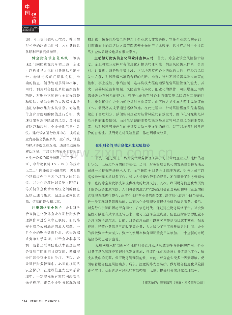 企业财务管理信息化的风险管理策略.pdf_第3页