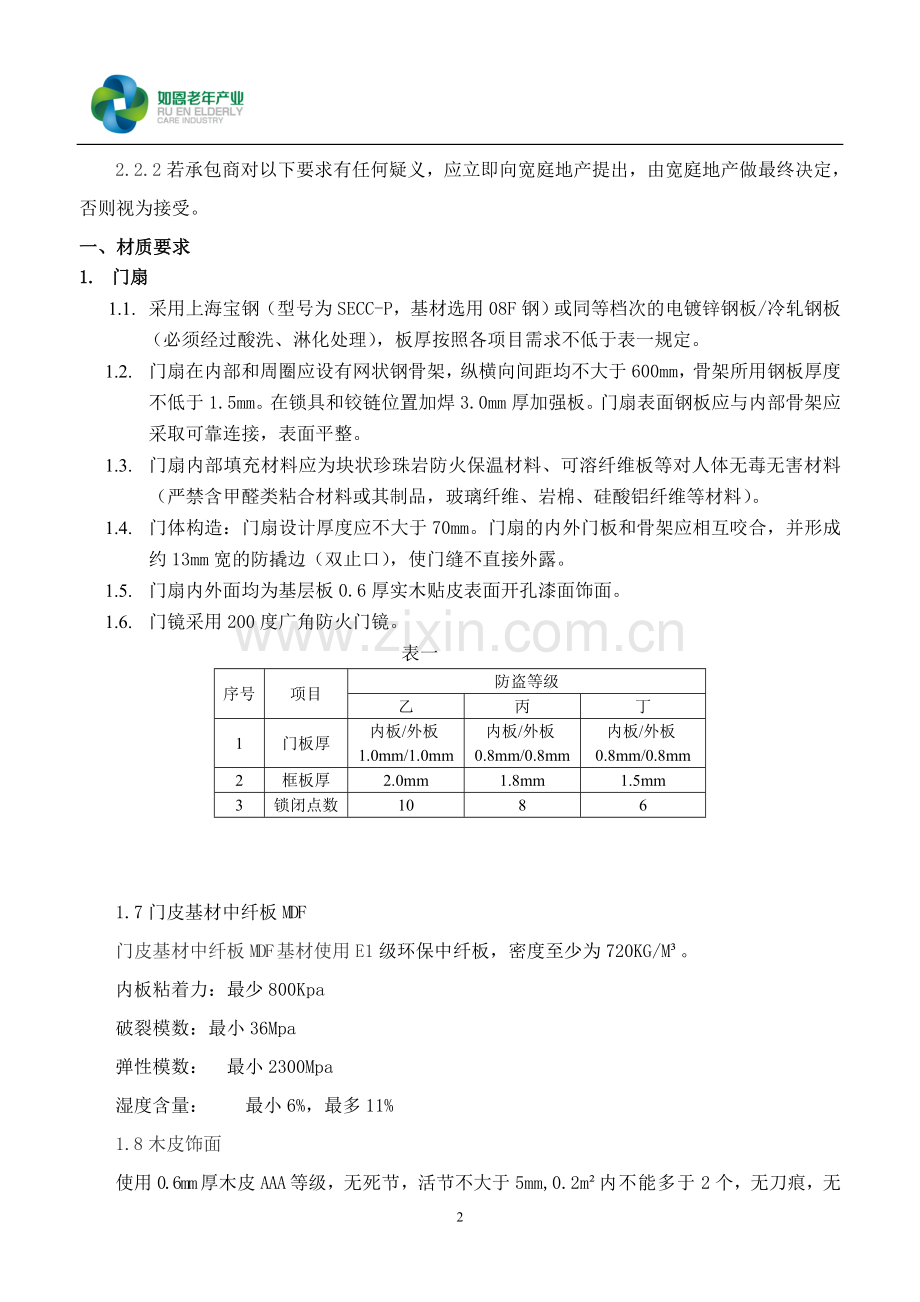 宽庭入户门邀请招标函1382.doc_第2页