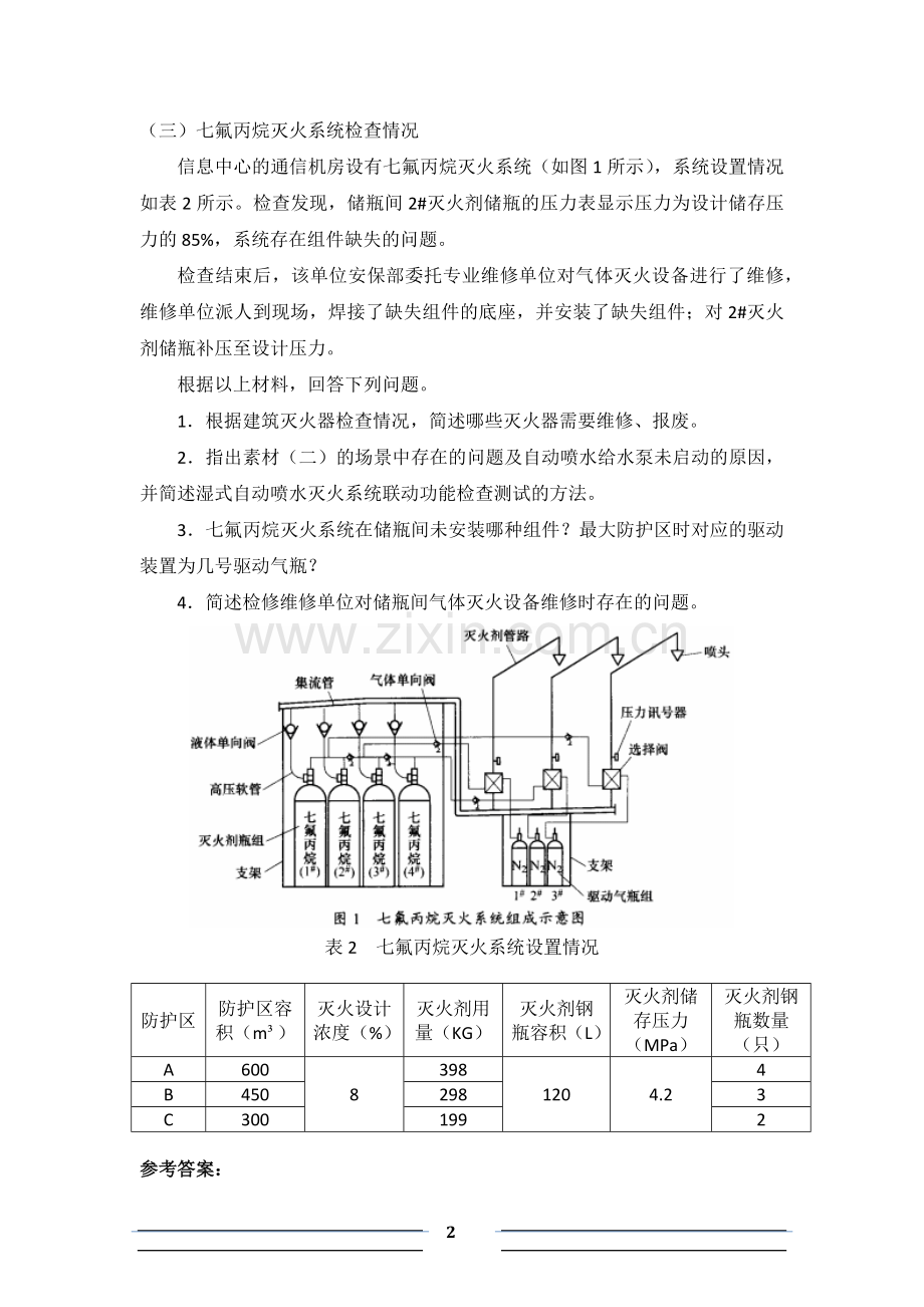 一级消防工程师考试消防安全案例分析真题及解析.docx_第2页