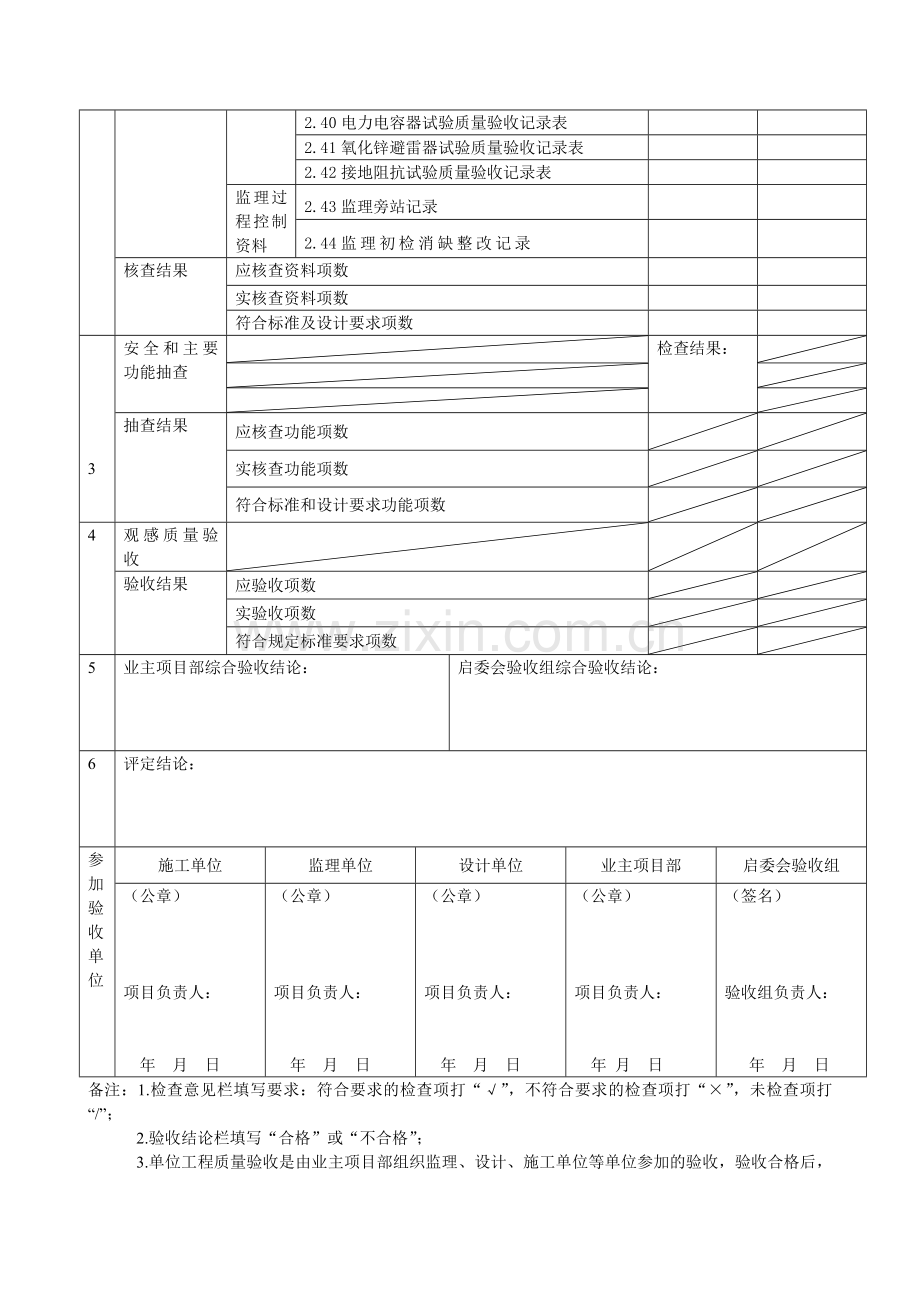 《10kv～500kv输变电及配电工程质量验收与评定标准》(版)-变电电气试验验评表.doc_第3页