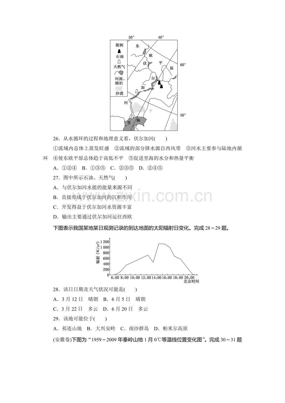 高考真题——地理安徽卷.doc_第2页