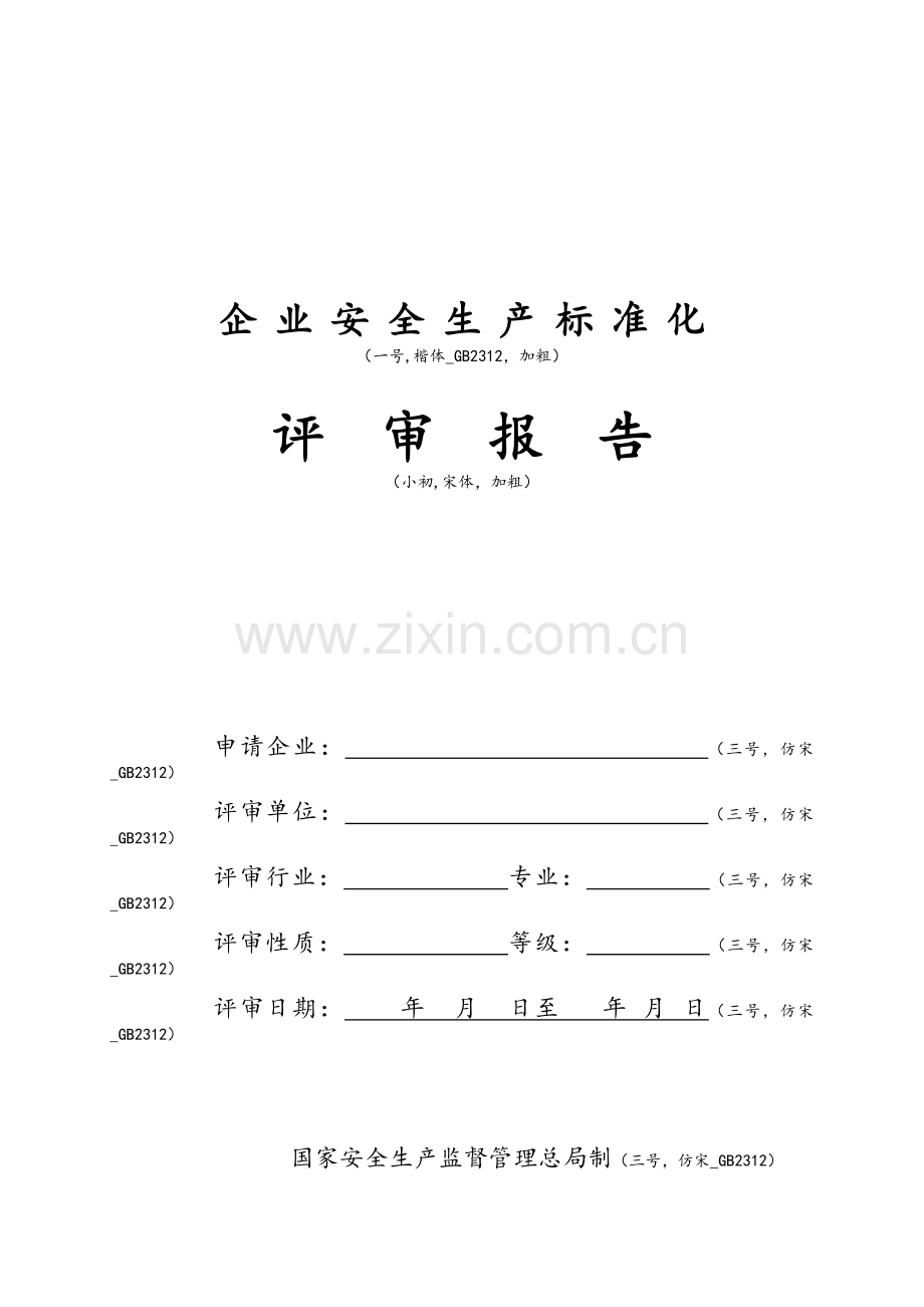 工贸企业二级标准化评审报告内容及格式要求.doc_第2页