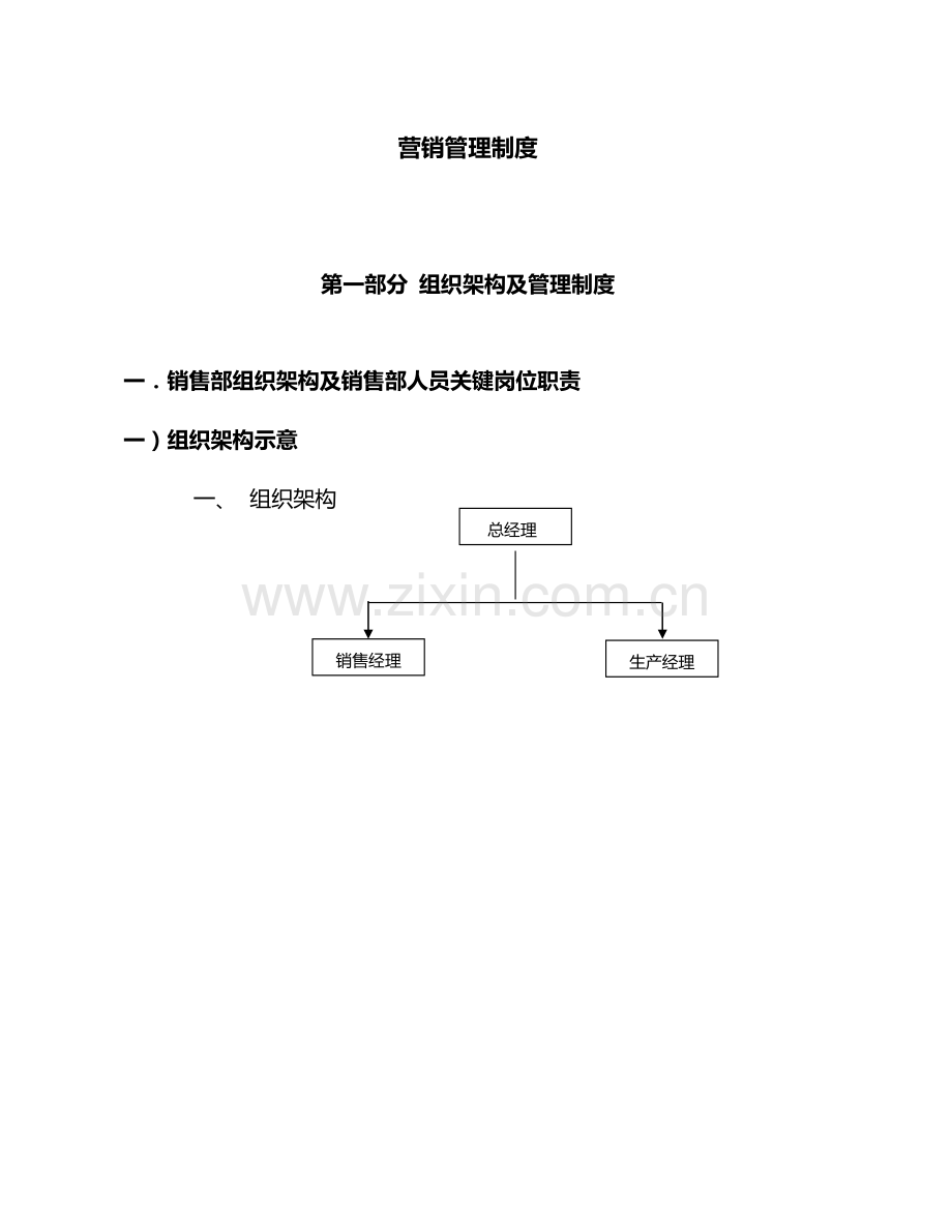 公司营销管理制度汇编样本.doc_第1页