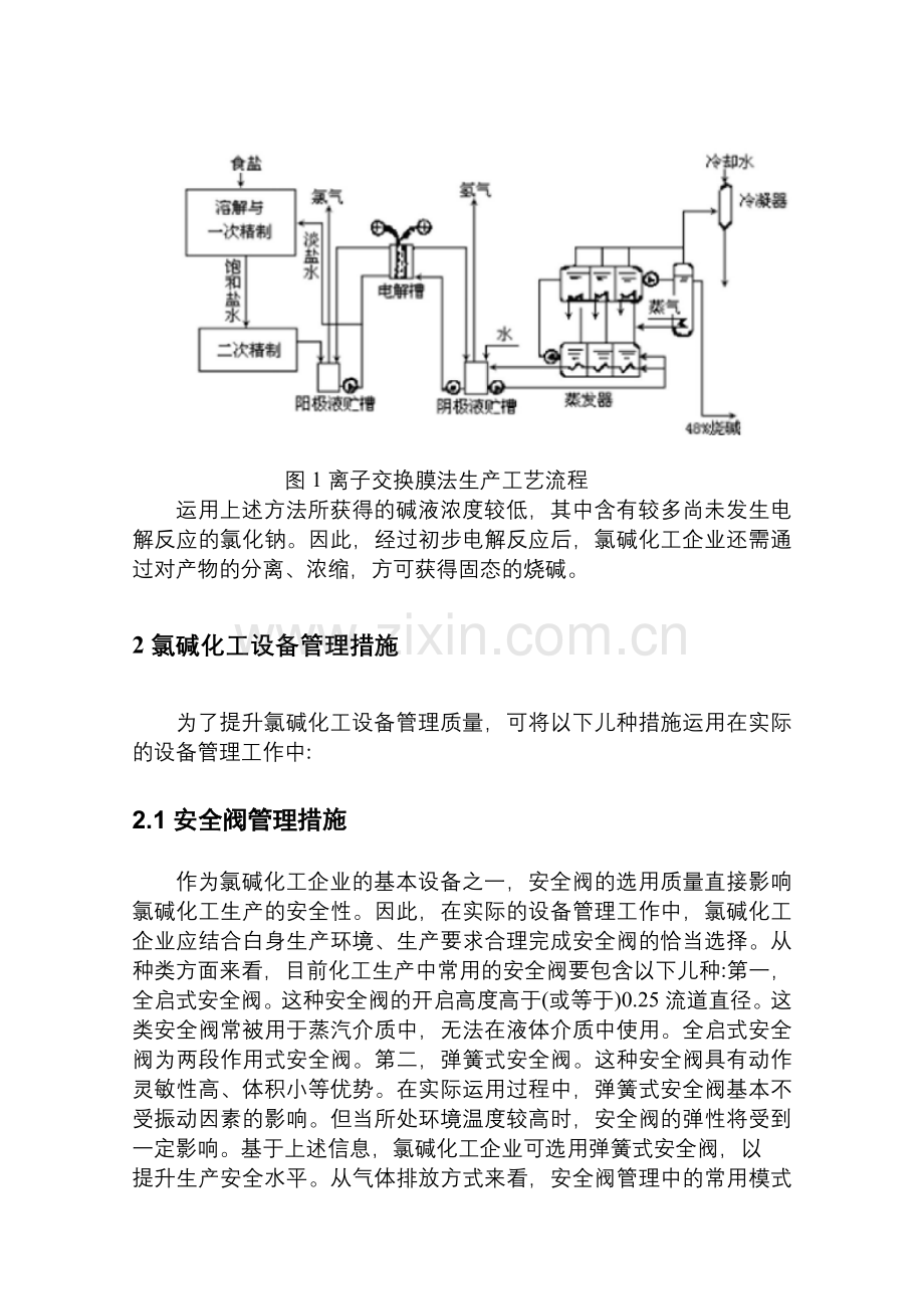 氯碱化工生产工艺与设备管理措施分析.doc_第2页