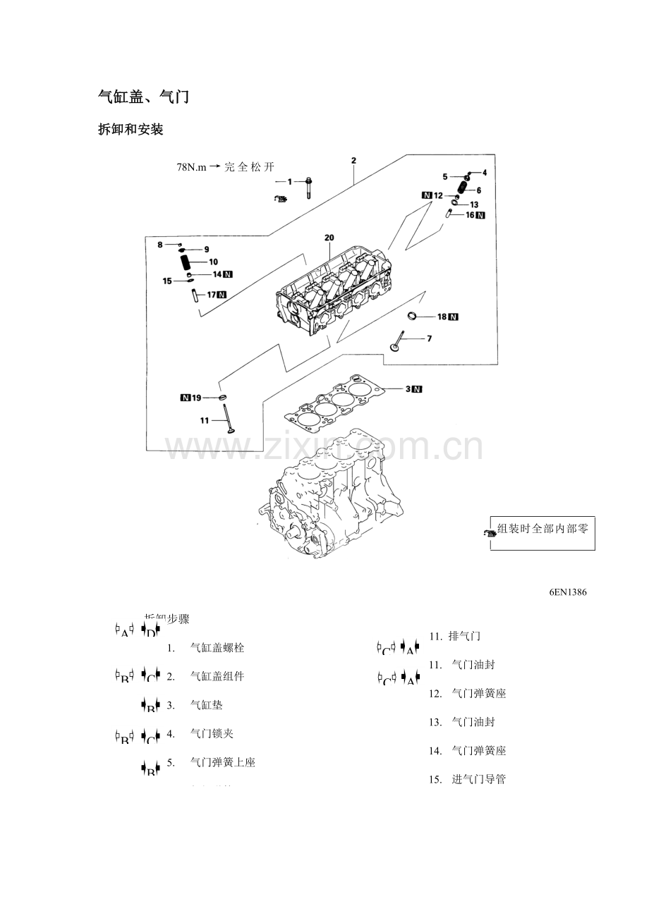 发动机维修说明书样本.doc_第1页